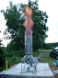 100 Nm3/hr Open Biogas Flare